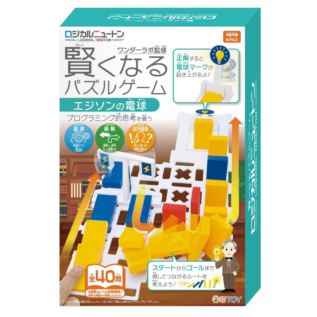 知育玩具 ロジカルニュートン エジソンの電球 （ おもちゃ 知育 玩具 パズルゲーム ゲーム 脳トレ 6歳 子ども 大人 キッズ 幼児 男の子 女の子 ）