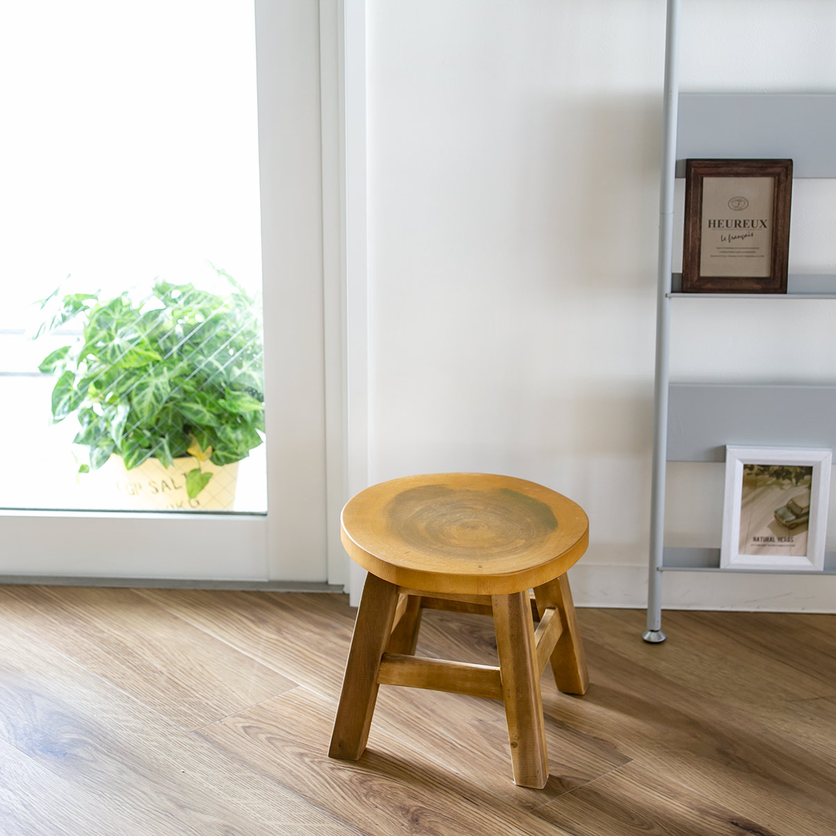 スツール 切り株 木製 天然木 丸椅子 （ 丸 ウッドスツール 子ども