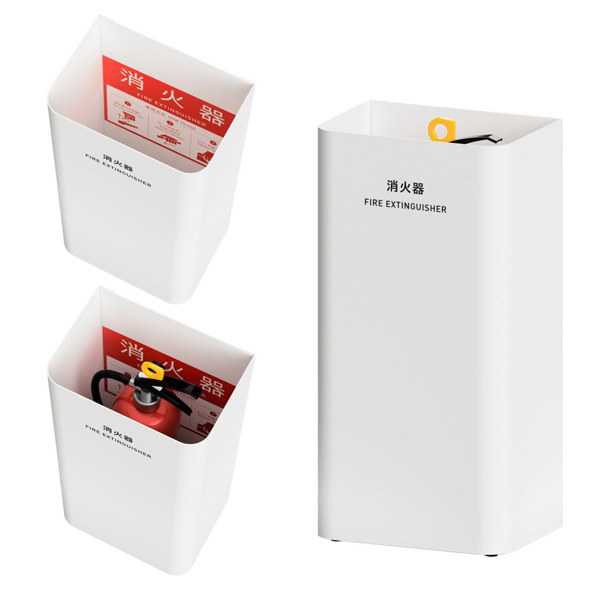 消火器カバー Mseries ( 法人限定 消防 消火 消火器 器具 隠す 目隠し カバー スチール 設置 飲食店 オフィス )