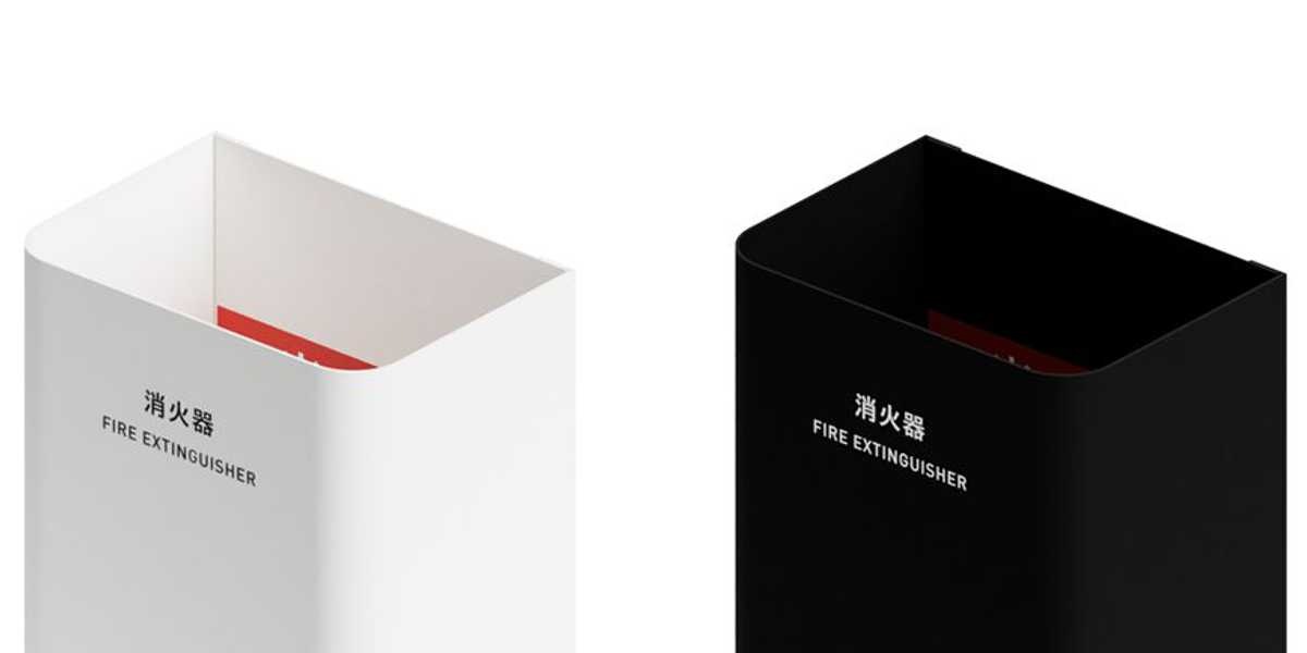 消火器カバー Mseries ( 法人限定 消防 消火 消火器 器具 隠す 目隠し カバー スチール 設置 飲食店 オフィス )
