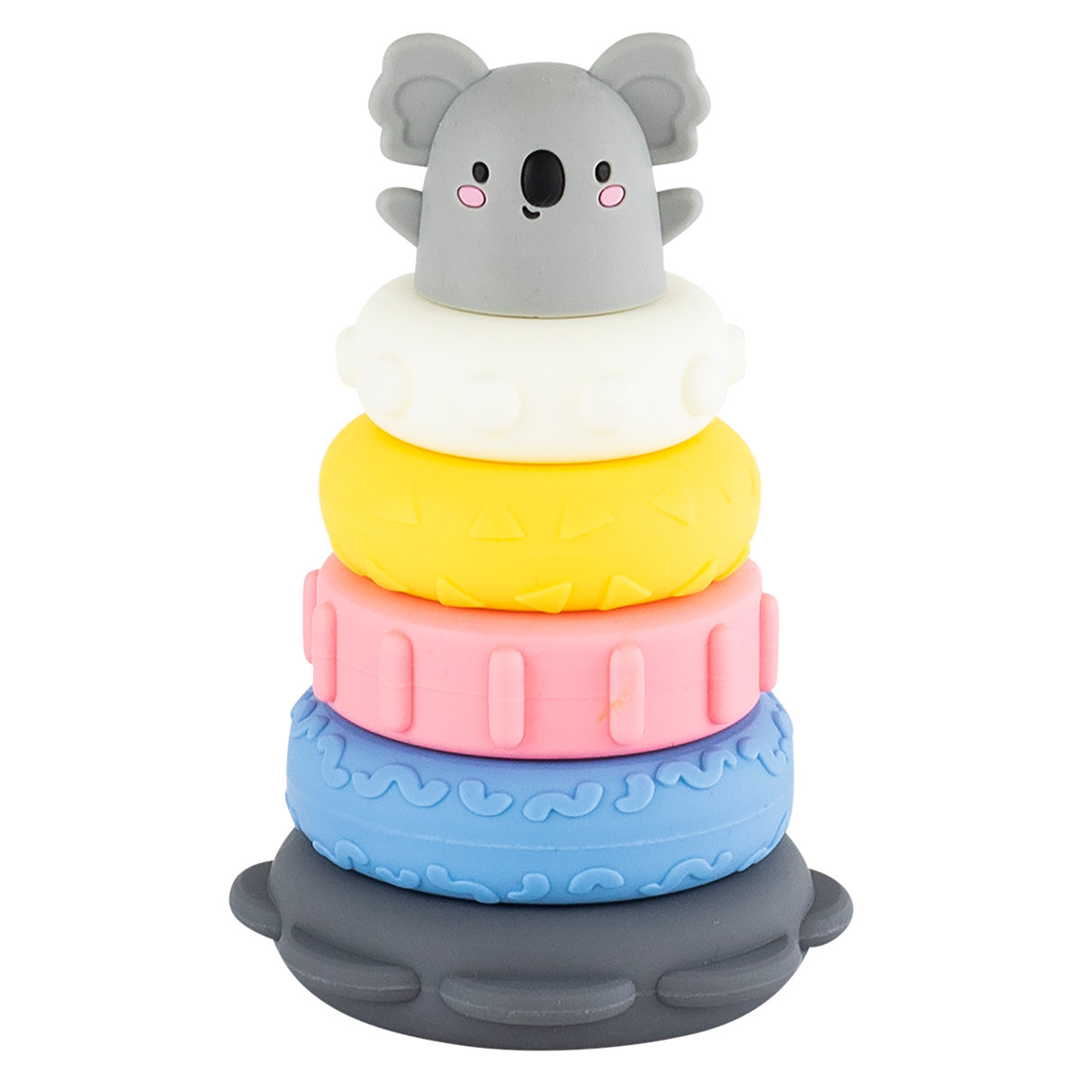 おもちゃ ベビー つみかさねシリコンパズル コアラちゃん （ シリコンパズル パズル 知育玩具 コアラ 子供 乳児 赤ちゃん 0歳 男の子 女の子 出産祝い ）