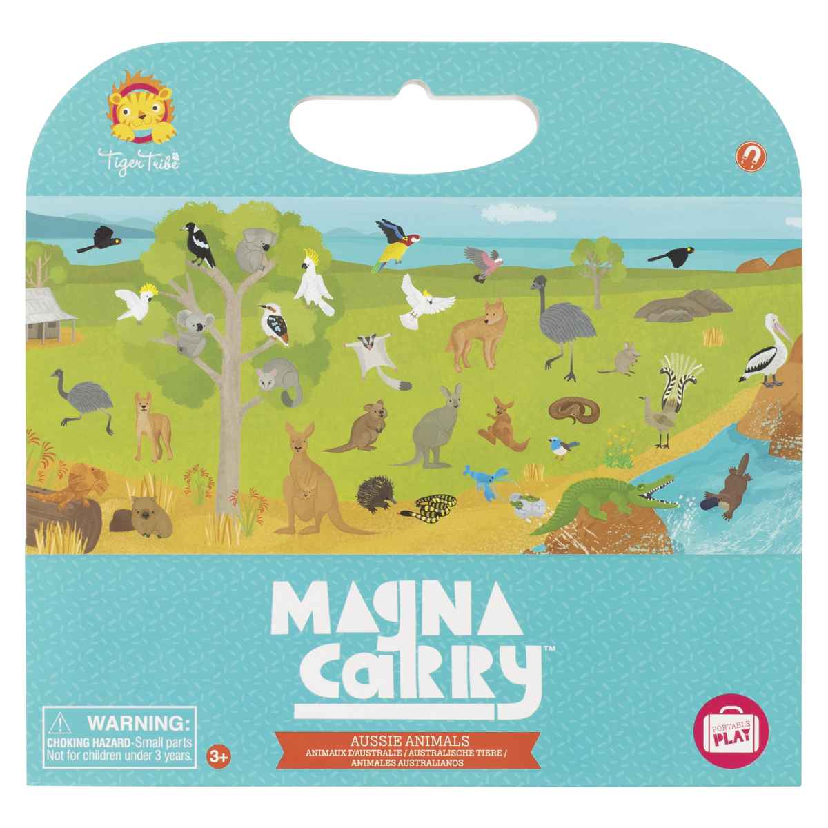 おもちゃ マグネットバッグ オーストラリアの仲間たち ( 知育玩具 玩具 磁石 マグネット 動物 子供 幼児 キッズ 3歳 男の子 女の子 )