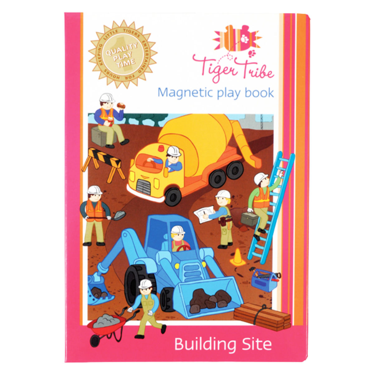 おもちゃ マグネットブック 工事現場 （ 知育玩具 玩具 磁石 マグネット 働く車 子供 幼児 キッズ 3歳 男の子 女の子 かわいい ）
