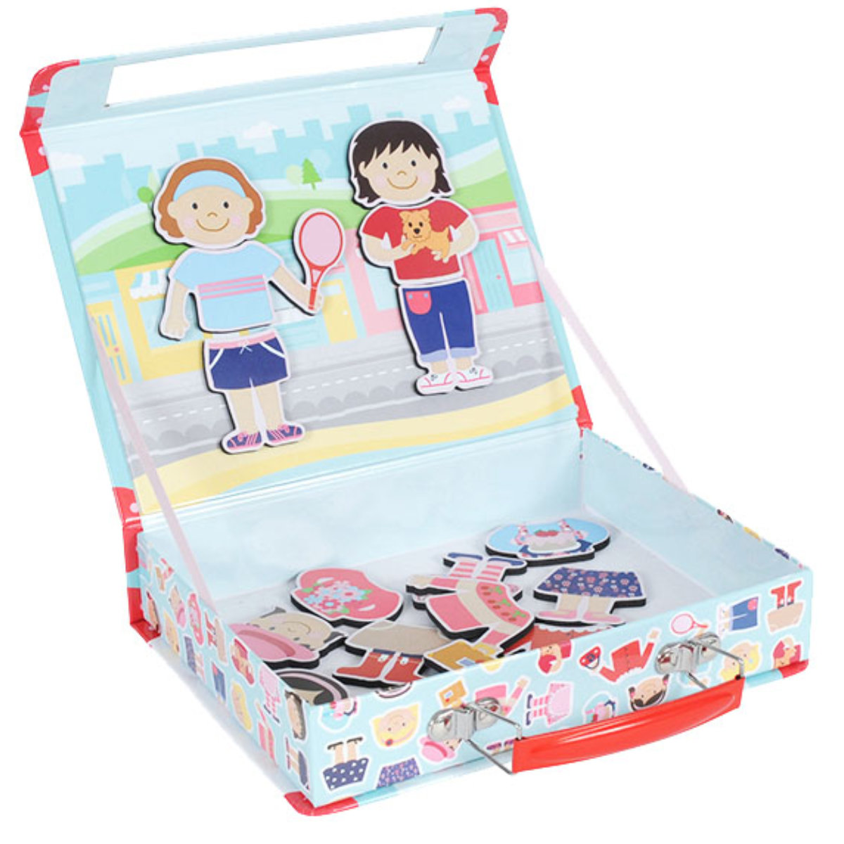 おもちゃ 着せ替えマグネットパズル ドレスアップ ガールズ （ 着せ替え 着せ替え遊び 知育玩具 マグネット 子供 キッズ 幼児 3歳 女の子 かわいい ）