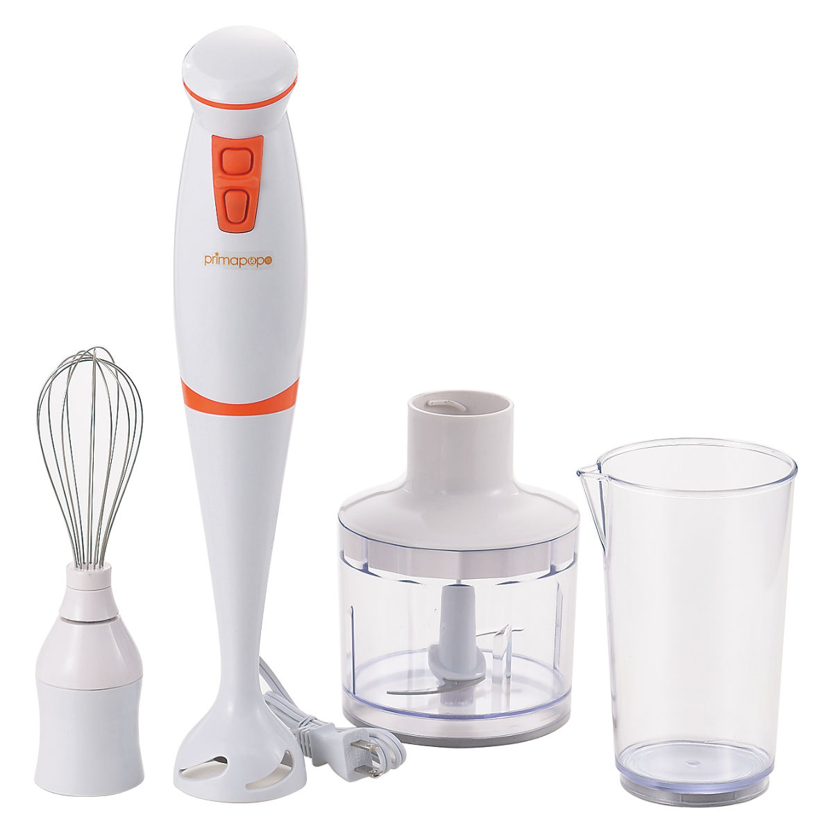 ブレンダー・チョッパーなど3点セット タマハシ ハンディブレンダー フードチョッパー付 プリマ・ポポ