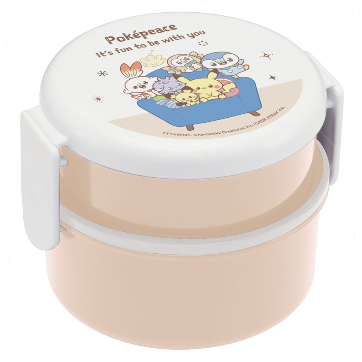 ポケットモンスター 弁当箱 ポケピース 500ml 抗菌 2段 日本製 6個 スケーター 弁当箱 2段 500ml 抗菌 丸型 抗菌丸型ランチBOX2段