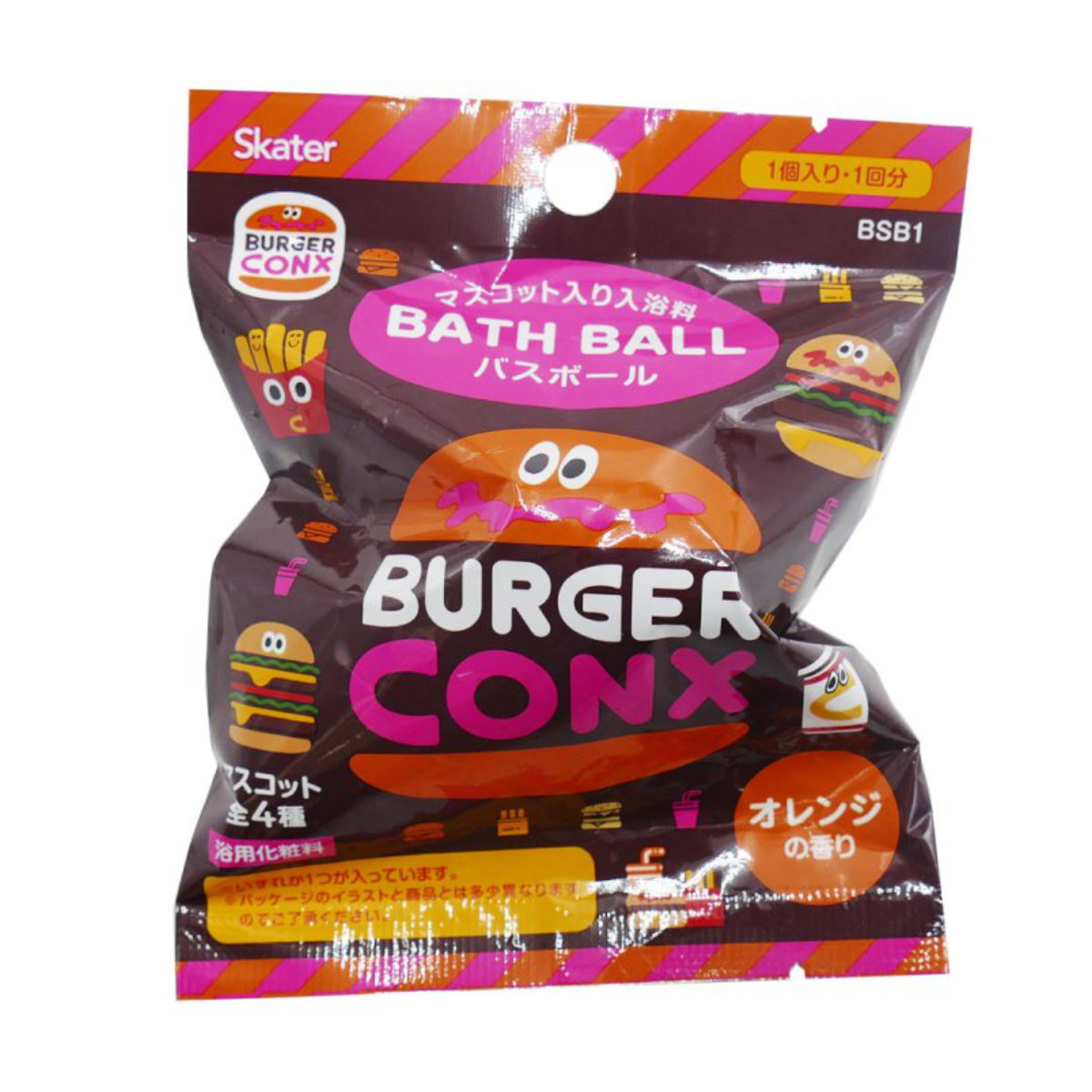 スケーター バスボール （ 入浴剤 バスボム マスコット入り