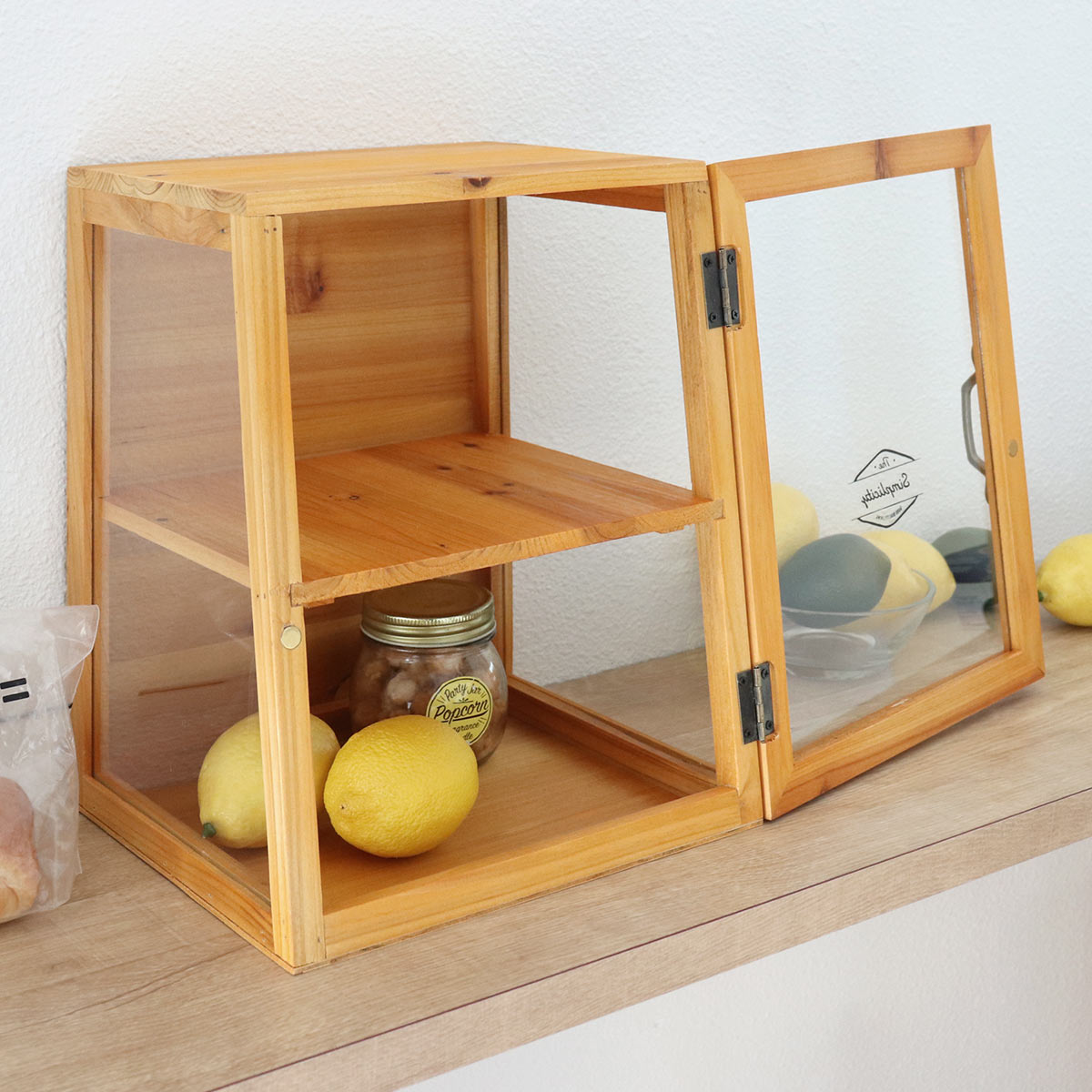 HABITER（アビテ） ミニショーケース ボワシー ガラスケース 木製