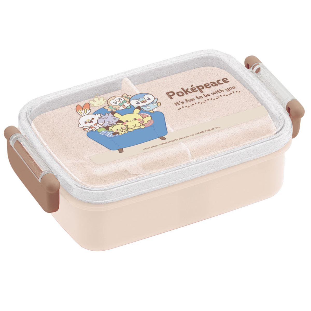 バンプレスト　やわらかポケモン【5種】セット スケーター 弁当箱 子供 1段 450ml 抗菌 プラスチック 角型