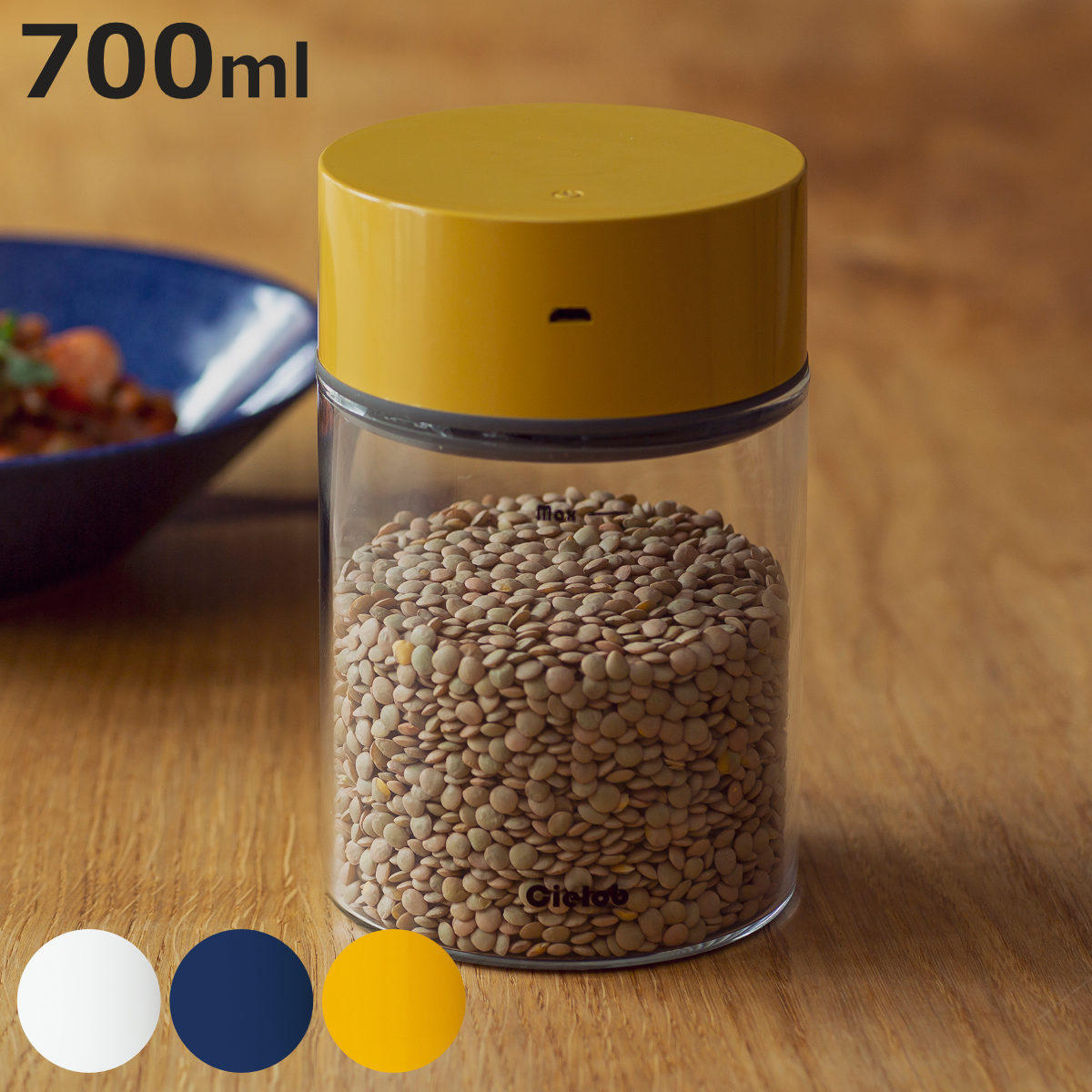 �ۑ��e�� 700ml Cielob �����^��L���j�X�^�[ ���E���h �i �Z�[���u �L���j�X�^�[ �^��ۑ��e�� ���e�� �^�� �ۑ� �����^�� ���� �K���X 0.7L �j