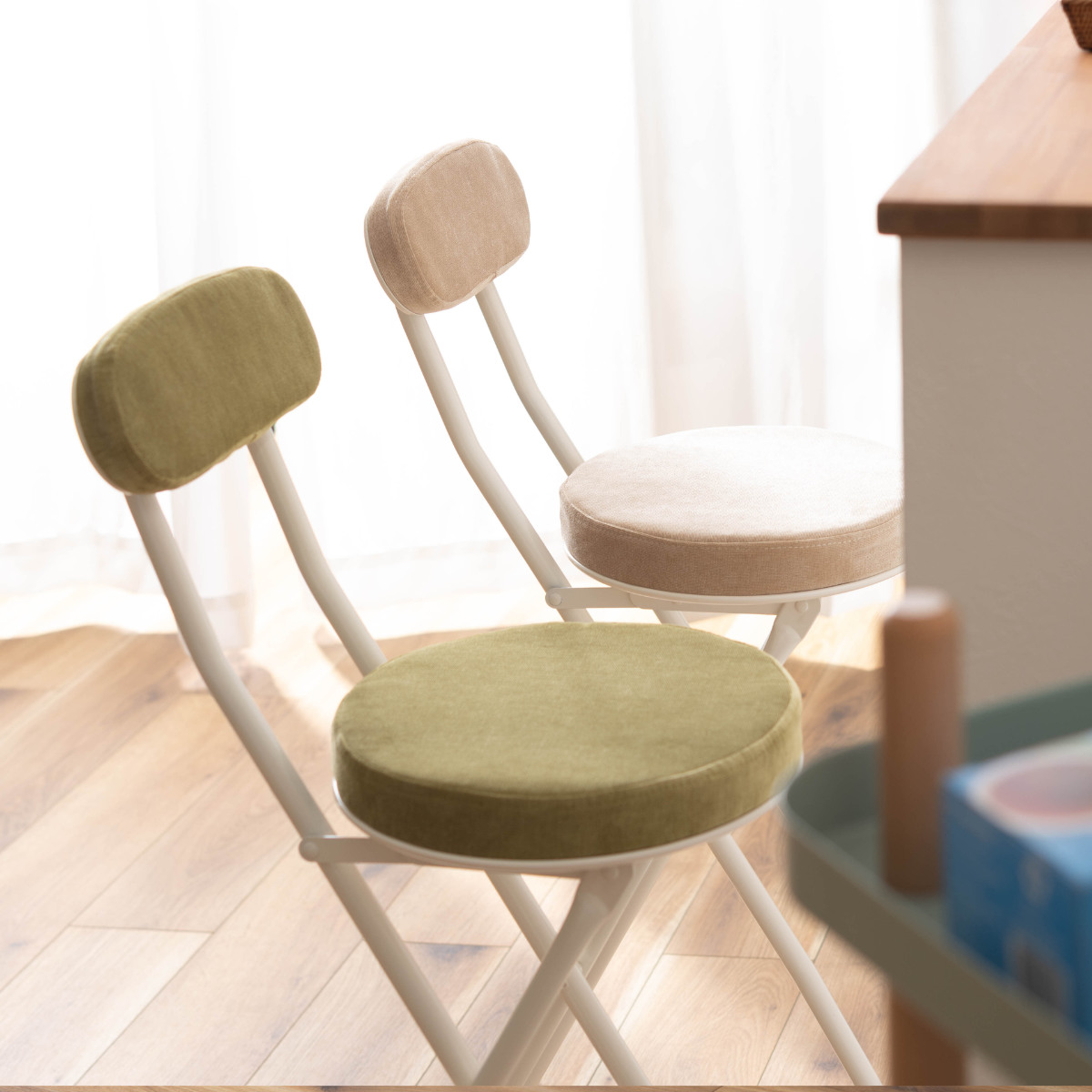 東谷 折りたたみ椅子 ハイチェア 座面高60cm スチール （ 折りたたみ