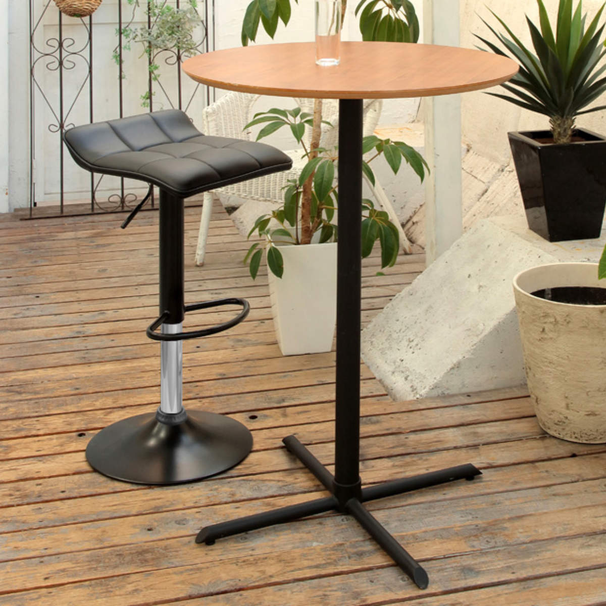 あずま工芸 カウンターチェア 座面高59〜80cm 背低タイプ ミスト