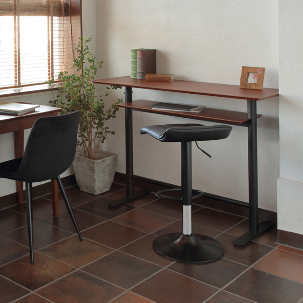 あずま工芸 カウンターチェア 座面高59〜80cm 背低タイプ ミスト