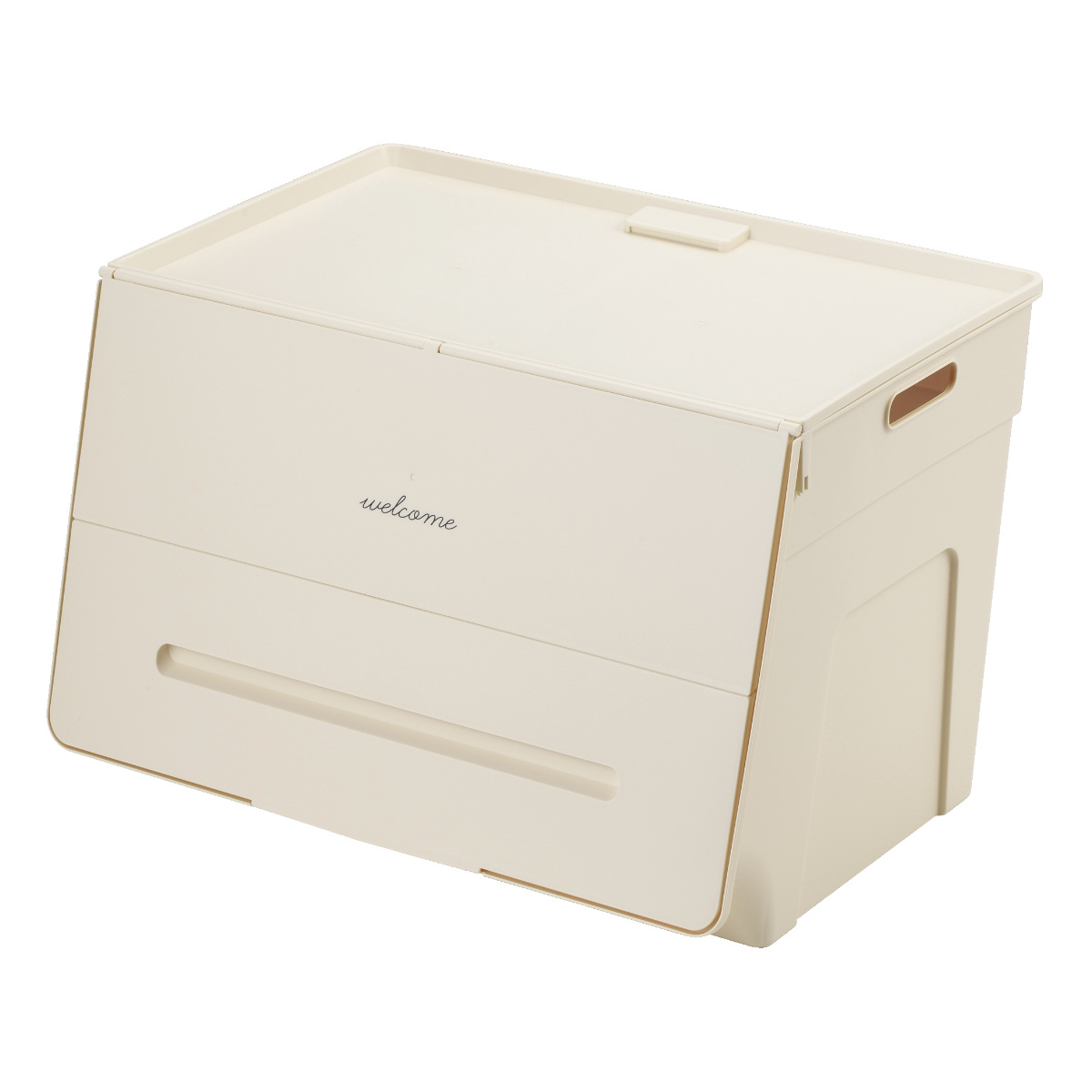 SANKA（サンカ） 収納ボックス 3個セット 前開き 幅45×奥行34×高さ31cm