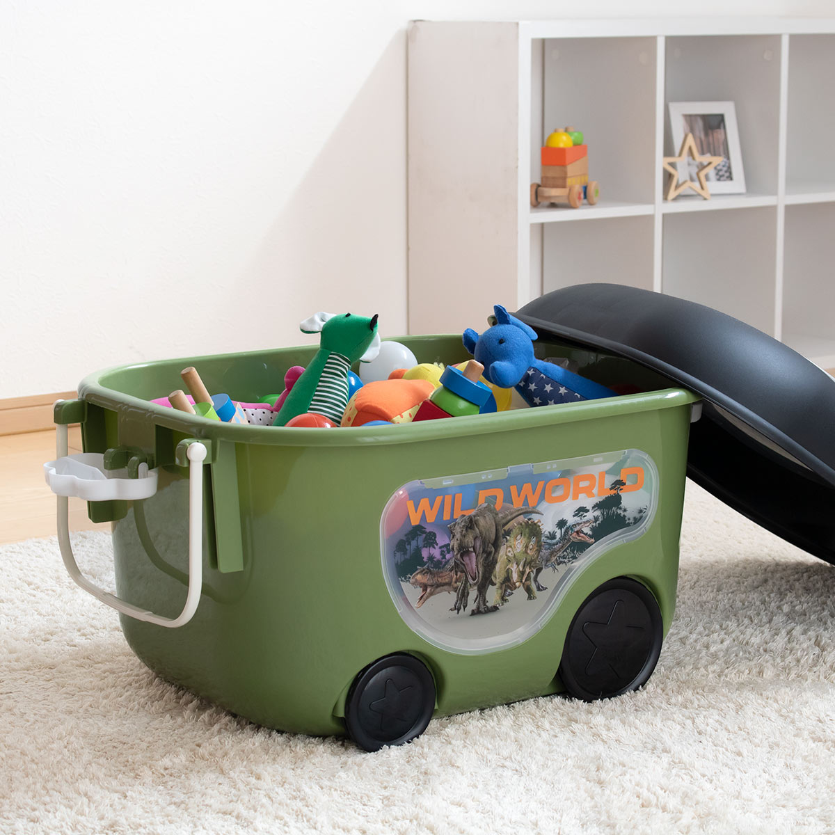 錦化成 おもちゃ箱 ジュラシック・ワールド 窓付きおもちゃ箱