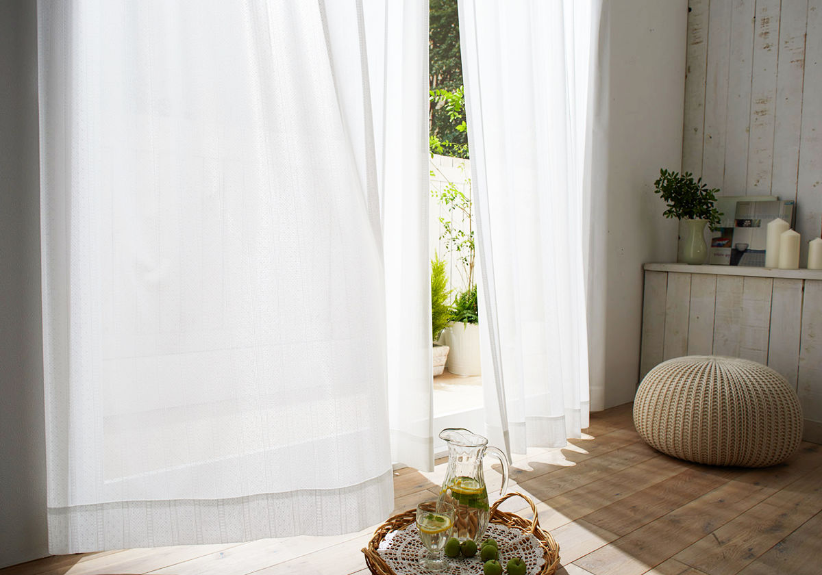 スミノエ レースカーテン ロワール 100×176cm 遮熱 （ カーテン レース