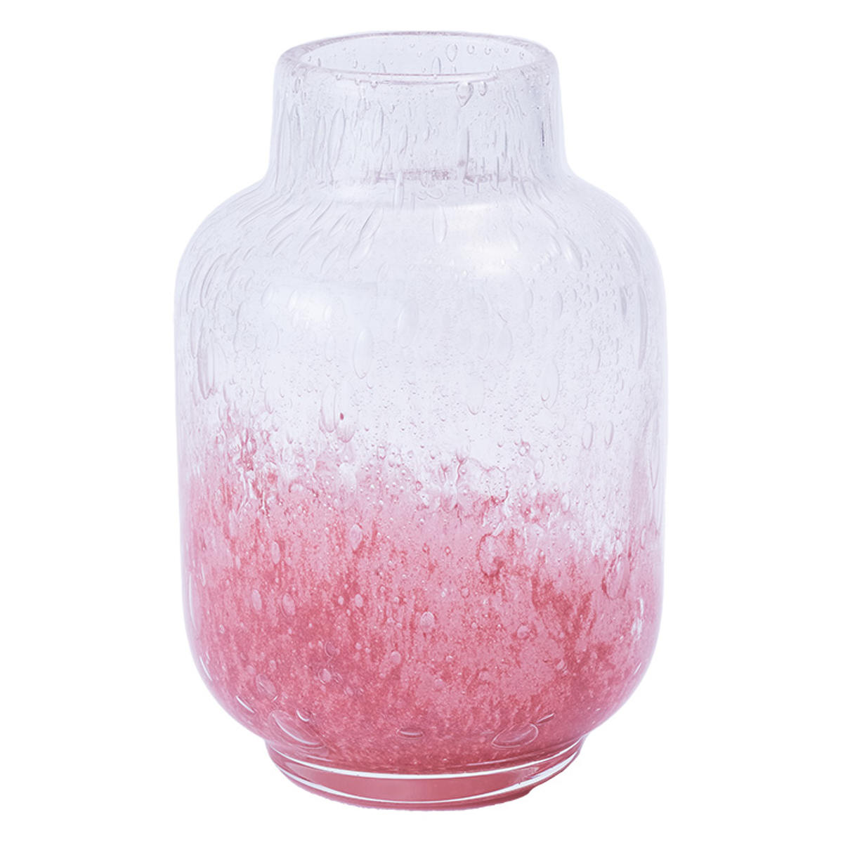 ジャパン ヴィンテージ ガラス ベース ピンク グラデーション 花器 花瓶 花瓶 DGボトル ガラス 直径10.5x高さ16 （ フラワーベース 花びん