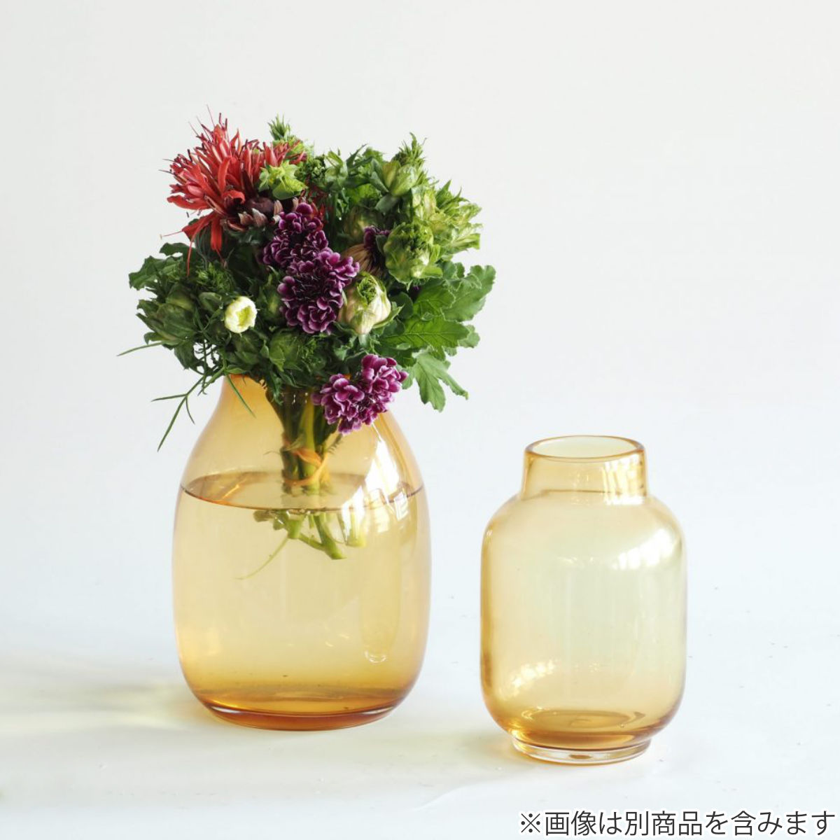 花瓶 DGガラスボットム ガラス 直径14x高さ18cm （ フラワーベース