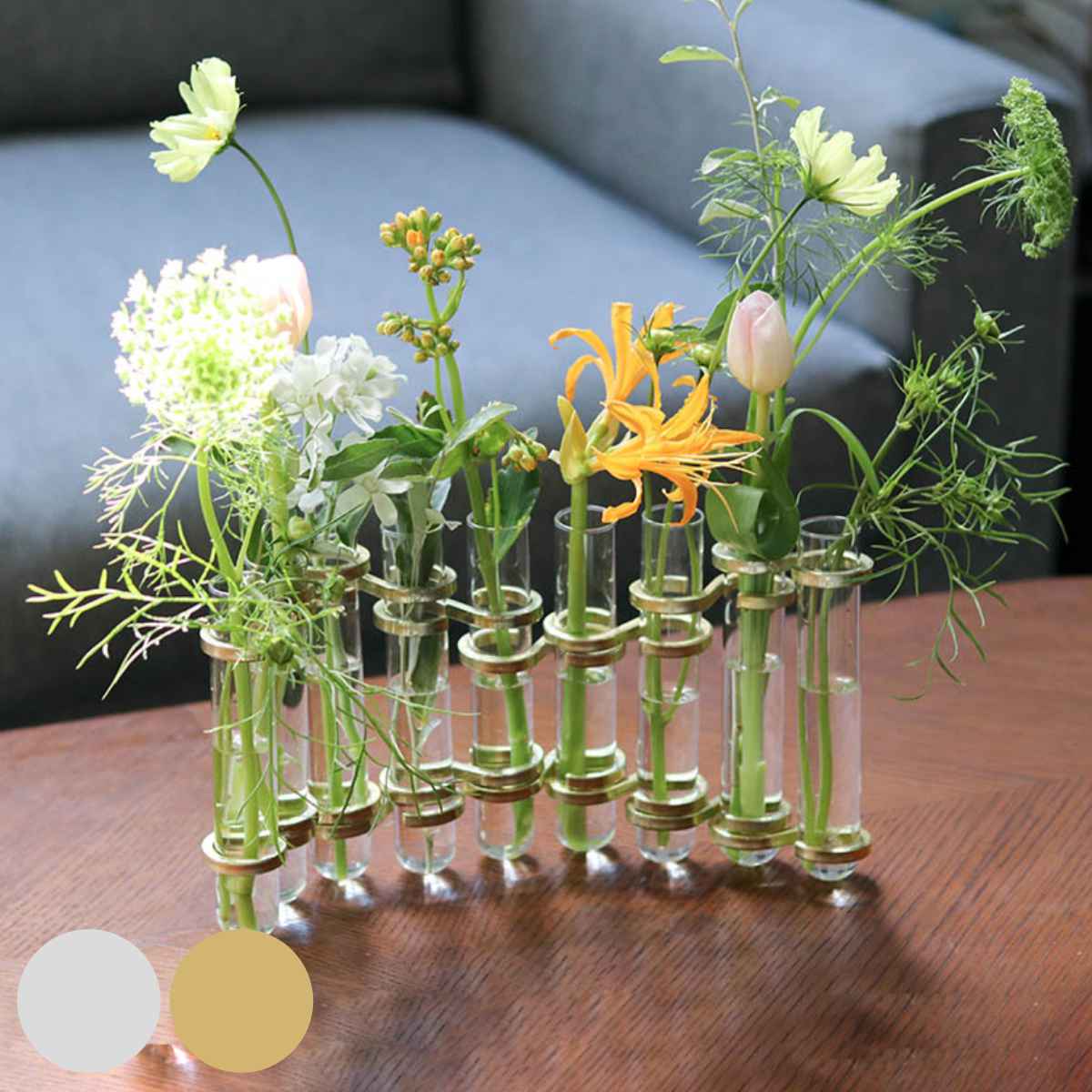 DULTON（ダルトン） 花瓶 リンクチューブベース ガラス （ DULTON