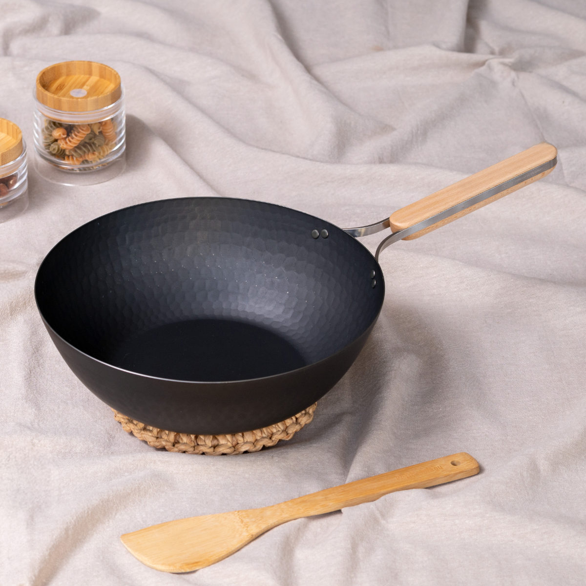 和平フレイズ 特典付き 中華鍋 鉄製 28cm enzo IH対応 日本製 （ ガス