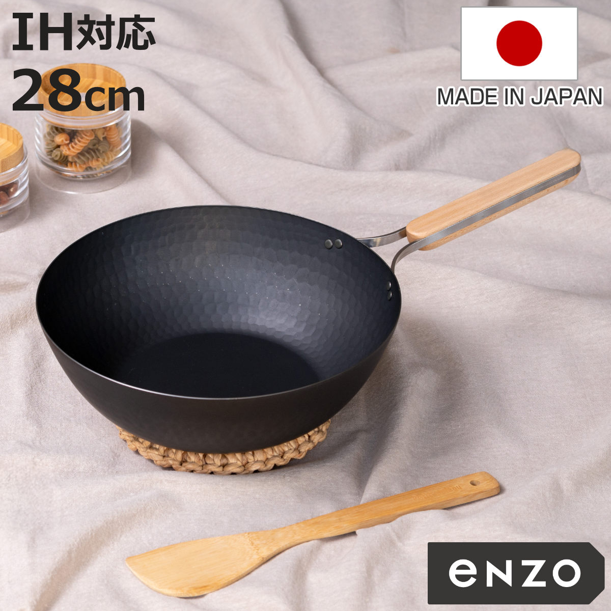 ���T�t�� ���ؓ� �S�� 28cm enzo IH�Ή� ���{�� �i �K�X�ΑΉ� �u�ߓ� �����ߓ� ���� �S�t���C�p�� �y�� �����w��OK �j