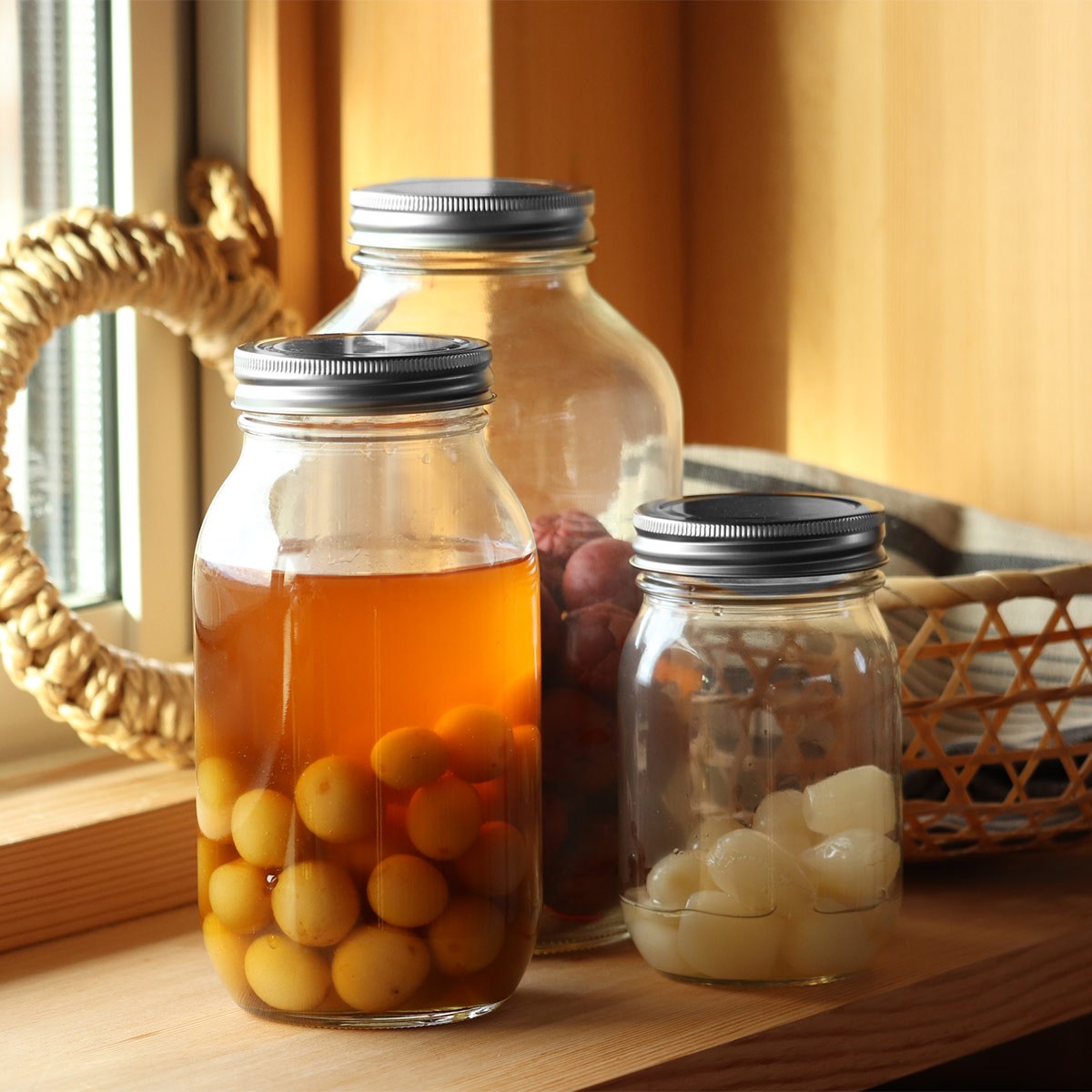 保存容器 450ml ステンレスキャップ保存びん450 セラーメイト （ 日本