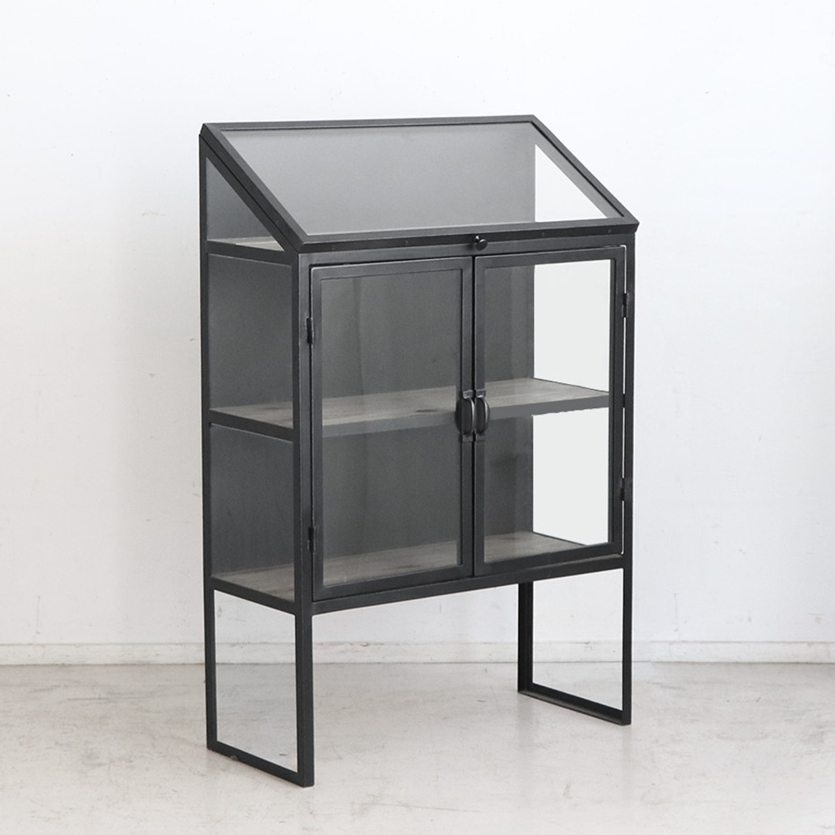 東馬（Tohma） ガラスキャビネット ディスプレイラック スチール