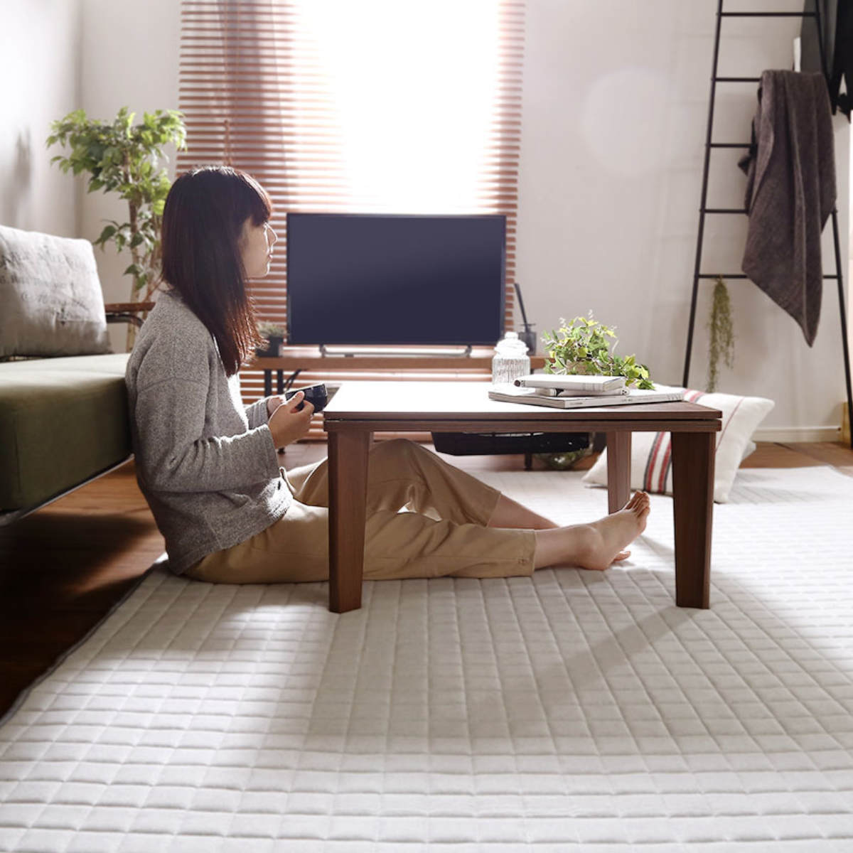 ホームテイスト（HOME taste） こたつ 幅70cm 木目調 テーブル