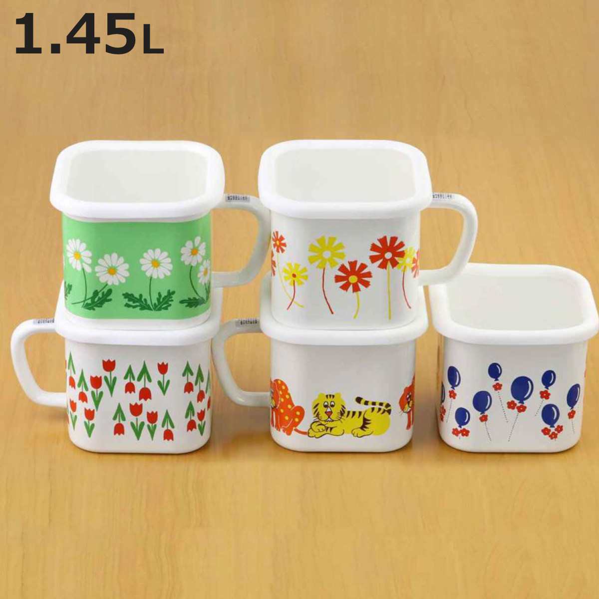 タマハシ 保存容器 1.45L アデリアレトロ マルチスクエアポット