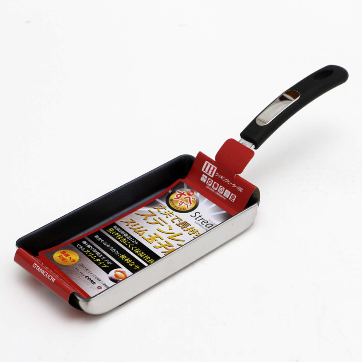 谷口金属工業 卵焼き器 9×18cm IH対応 すべすべスリム ストリール