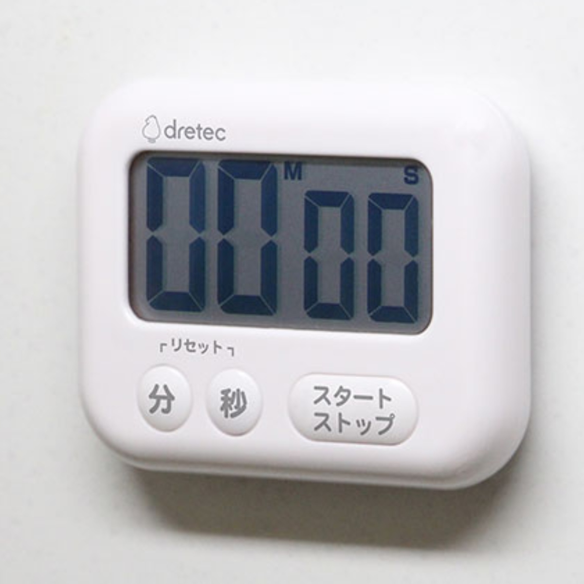ドリテック キッチンタイマー シャボン 大画面タイマー マグネット付き