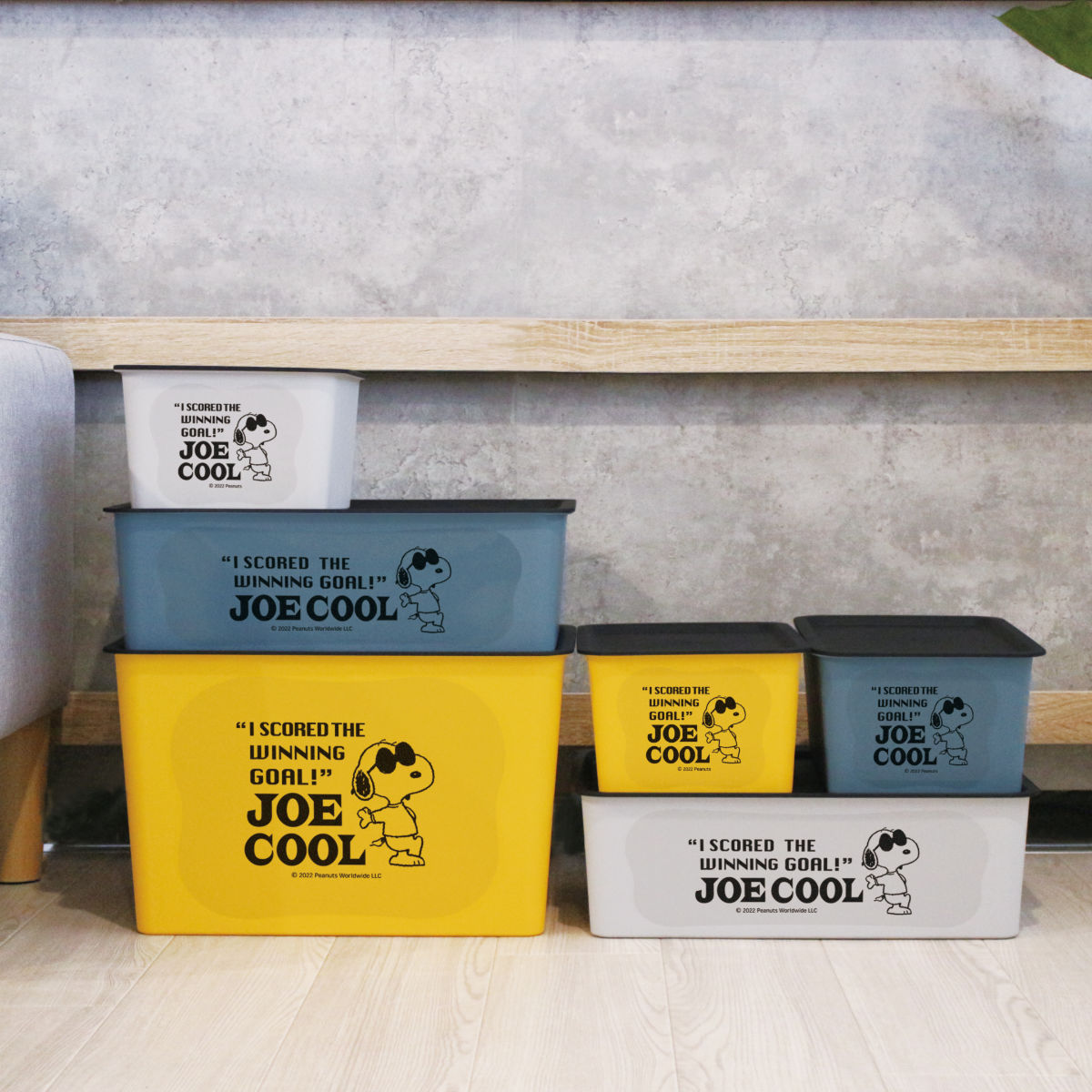 錦化成 収納ボックス S 幅19×奥行27×高さ12cm スヌーピー コレクトBOX