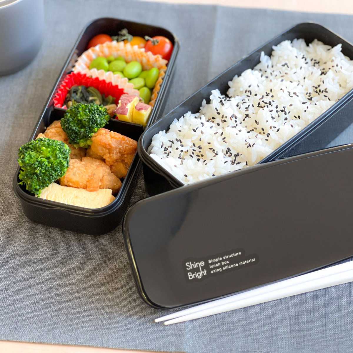 お弁当箱 2段 950ml 食洗機対応 電子レ...の詳細画像2