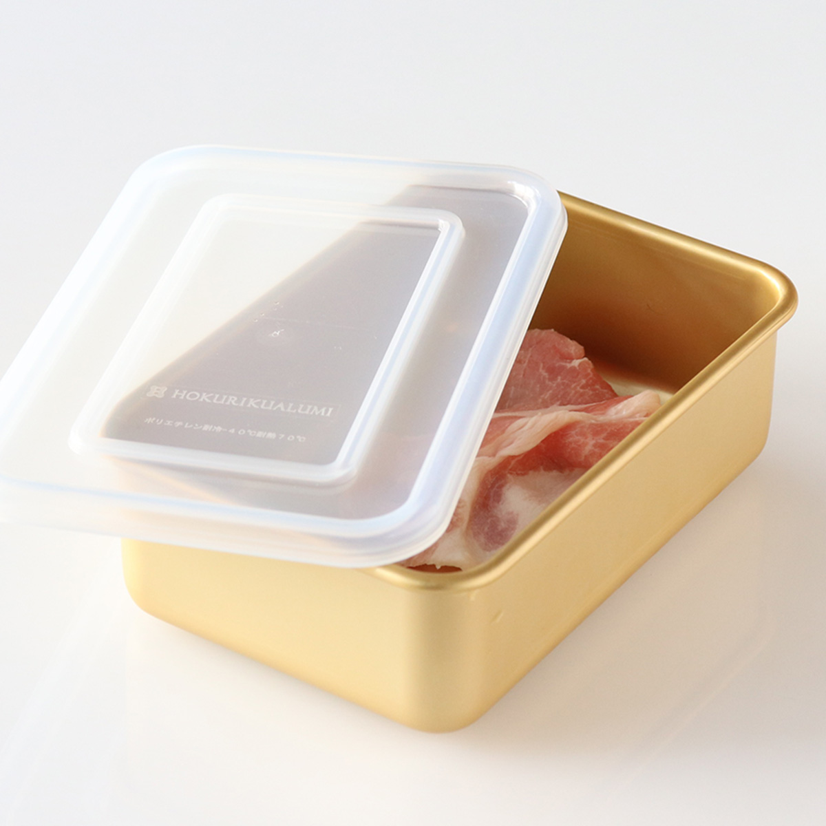 北陸アルミニウム 保存容器 700ml 小伝具 硫酸アルマイト加工 アルミ角