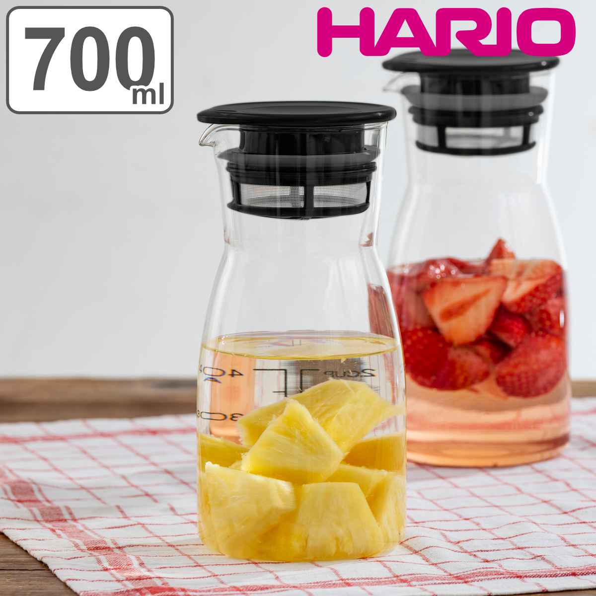 �n���I �ۑ��e�� 700ml �r�l�K�[�Y�h�����N�s�b�`���[ �i HARIO �ϔM�K���X �K���X �s�b�`���[ �␅�� �L���j�X�^�[ �d�q�����W�Ή� �������t�� �j