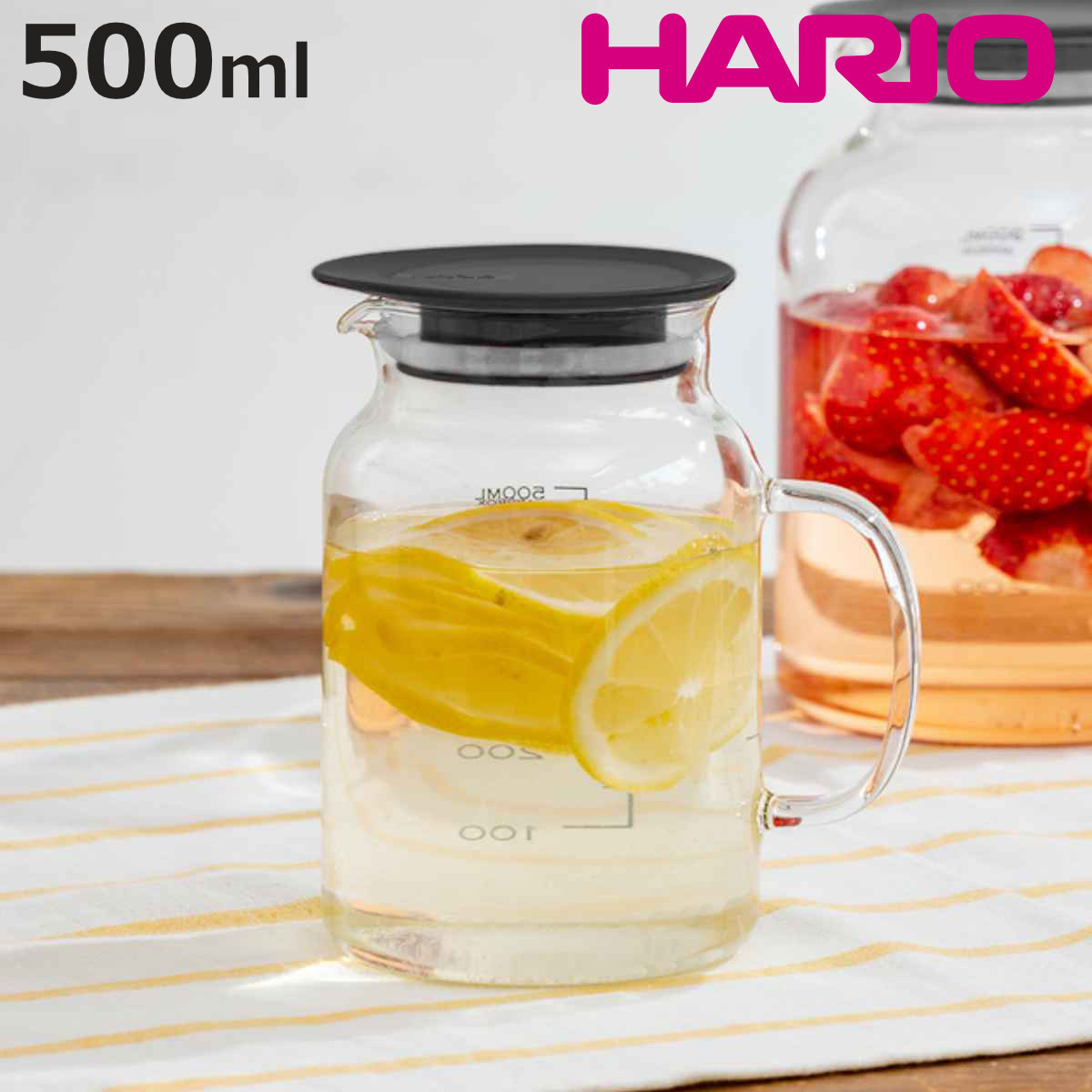 HARIO（ハリオ） ビネガーズフルーツポット500 500ml （ 耐熱ガラス
