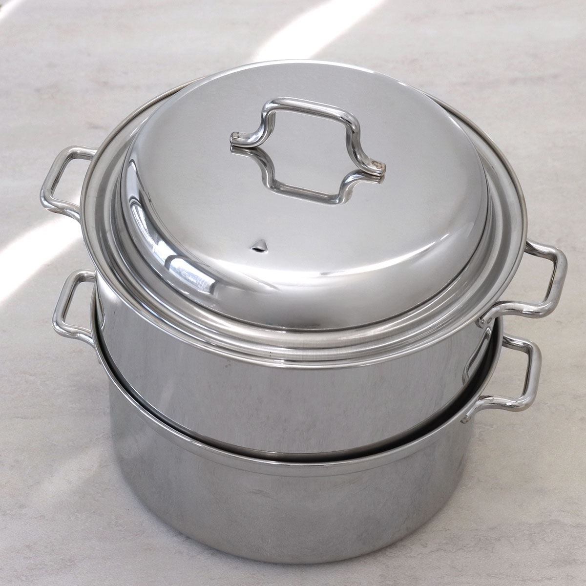 工房アイザワ 二段蒸し器 16cm （ aizawa ステンレス ガス火専用 日本