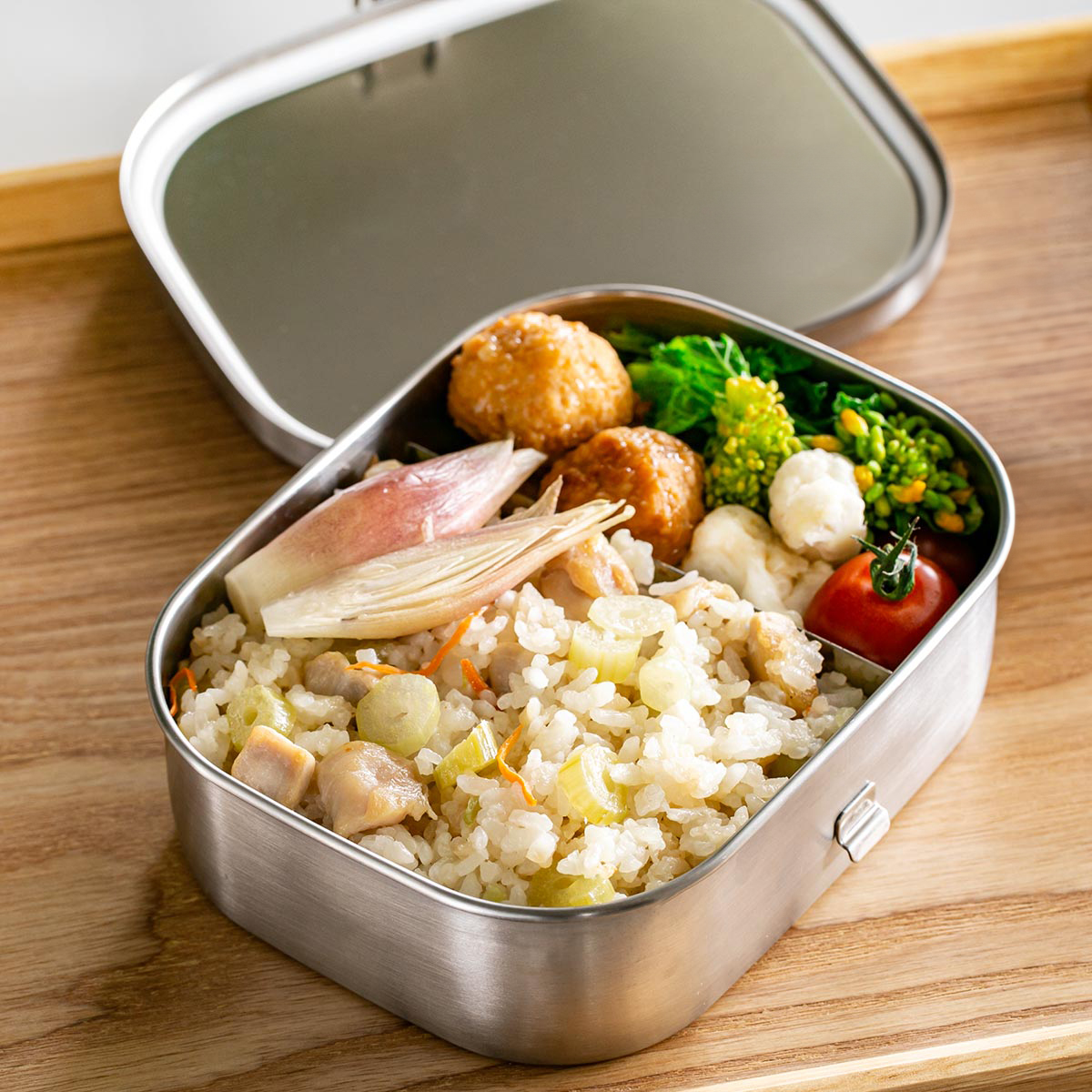 工房アイザワ 弁当箱 670ml UTILE 角型ランチボックス 中 （ aizawa