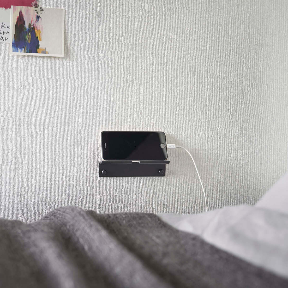 山崎実業 tower ウォール スマートフォンホルダー タワー （ 4903208058957 タワーシリーズ スマホスタンド タブレットスタンド ipadスタンド 壁面 収納 ） | tower | 14