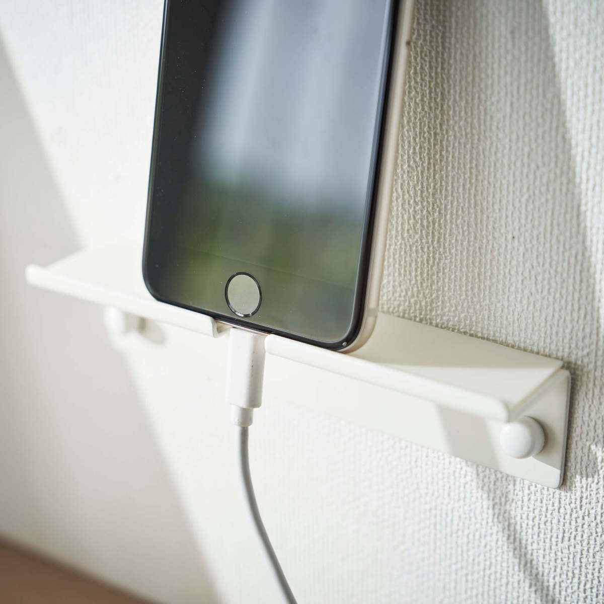 山崎実業 tower ウォール スマートフォンホルダー タワー （ 4903208058957 タワーシリーズ スマホスタンド タブレットスタンド ipadスタンド 壁面 収納 ） | tower | 10