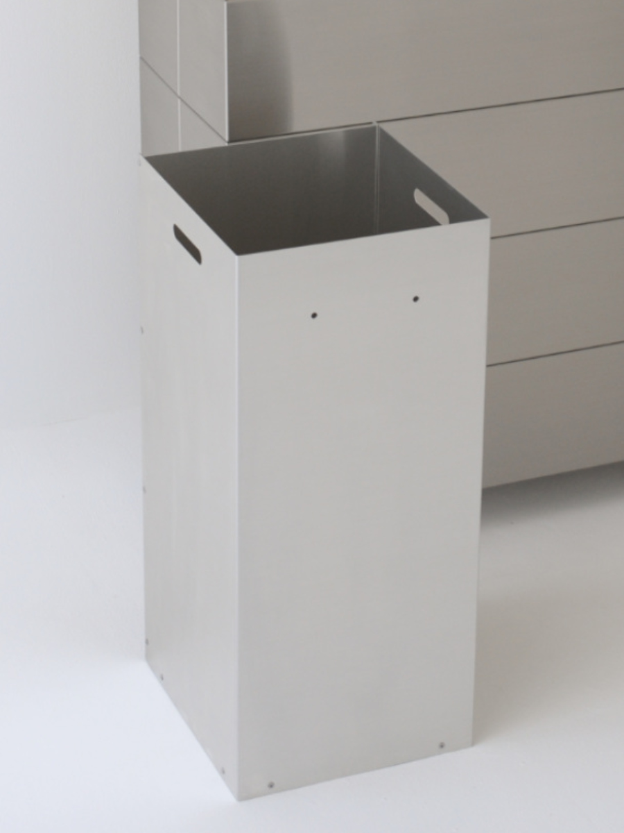 ゴミ箱 45L CUBOID シングル ステンレス蓋 （ KENNER ごみ箱 45リットル papperskorg 大容量 分別 ふた付き 高級 ）_8