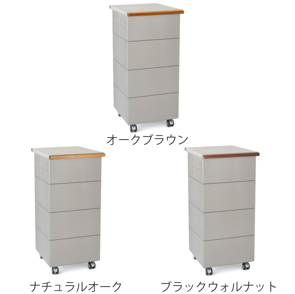 ゴミ箱 45L CUBOID シングル ステンレス+天然無垢 蓋 （ KENNER ごみ箱 45リットル papperskorg 大容量 分別 ふた付き 高級 ）_5