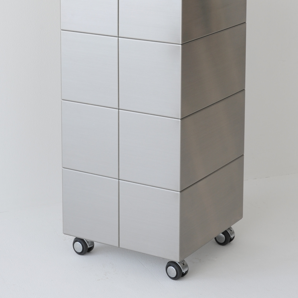 ゴミ箱 45L CUBOID シングル ステンレス+天然無垢 蓋 （ KENNER ごみ箱 45リットル papperskorg 大容量 分別 ふた付き 高級 ）_10