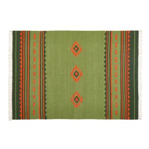 ラグマット 200×140cm アンシュ 手織りウールのキリム （ ラグ マット カーペット 絨毯 ...