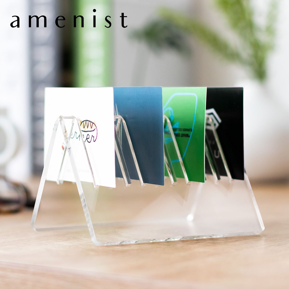 Trytec 特典付き カードスタンド amenist アクリル製 名刺 日本製