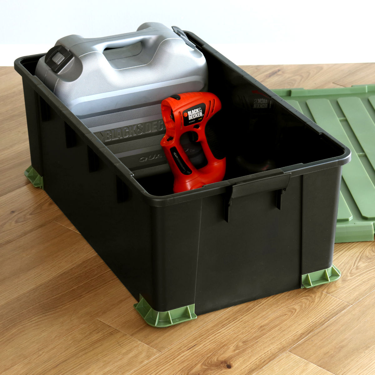 SANKA 収納ボックス Nタフコンプラス ATCP-74-30 フタ付き 幅44×奥行74