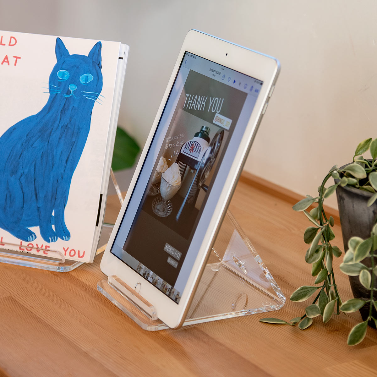 Trytec 特典付き タブレットスタンド amenist アクリル製 タブレット