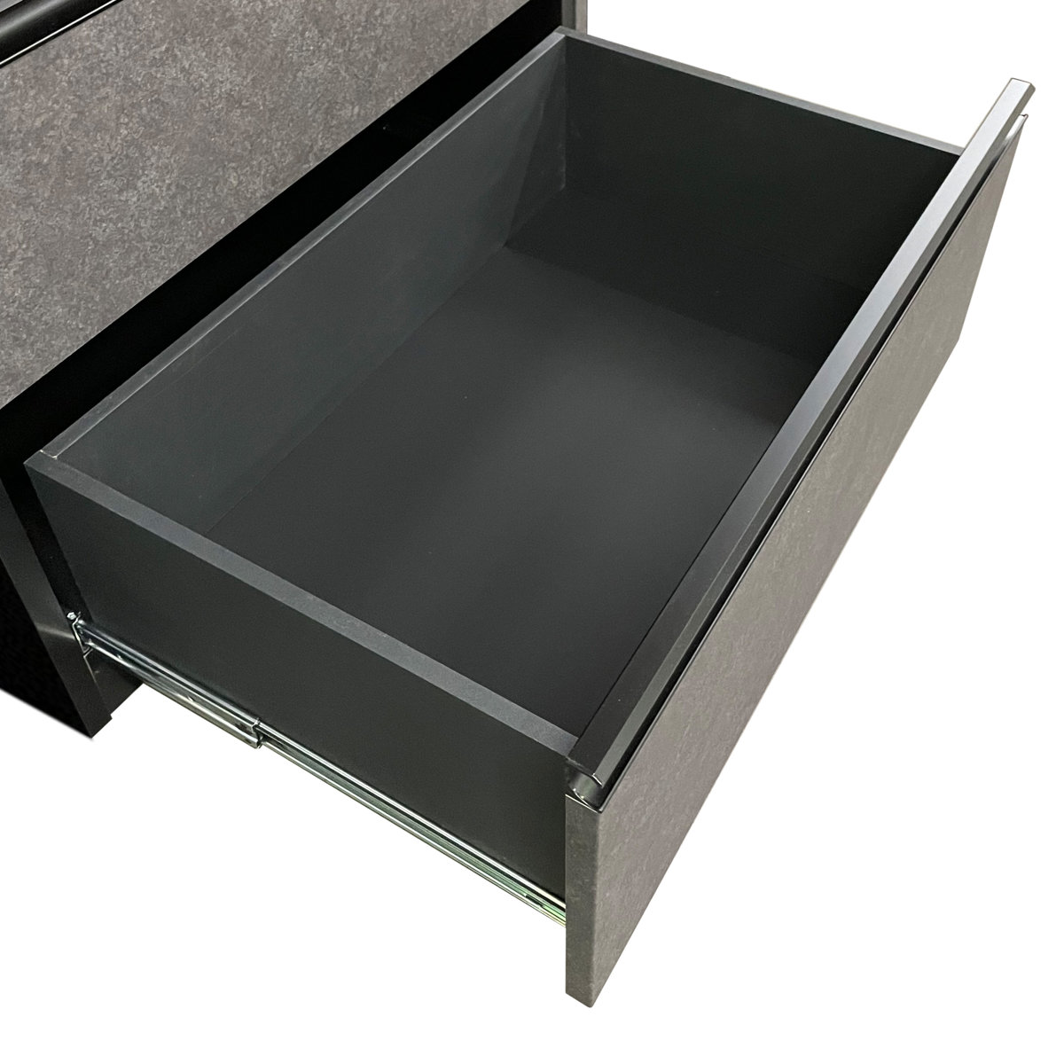 レンジボード ブラックガラス セラミック調 ハイグロスシート 幅70cm