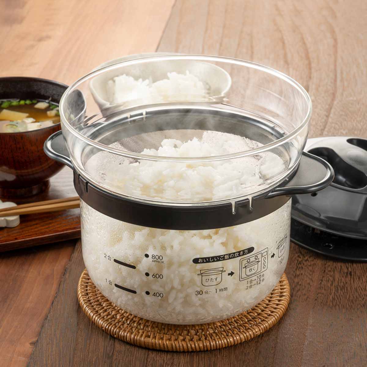 電子レンジでご飯が炊ける容器の商品一覧 通販 - Yahoo!ショッピング