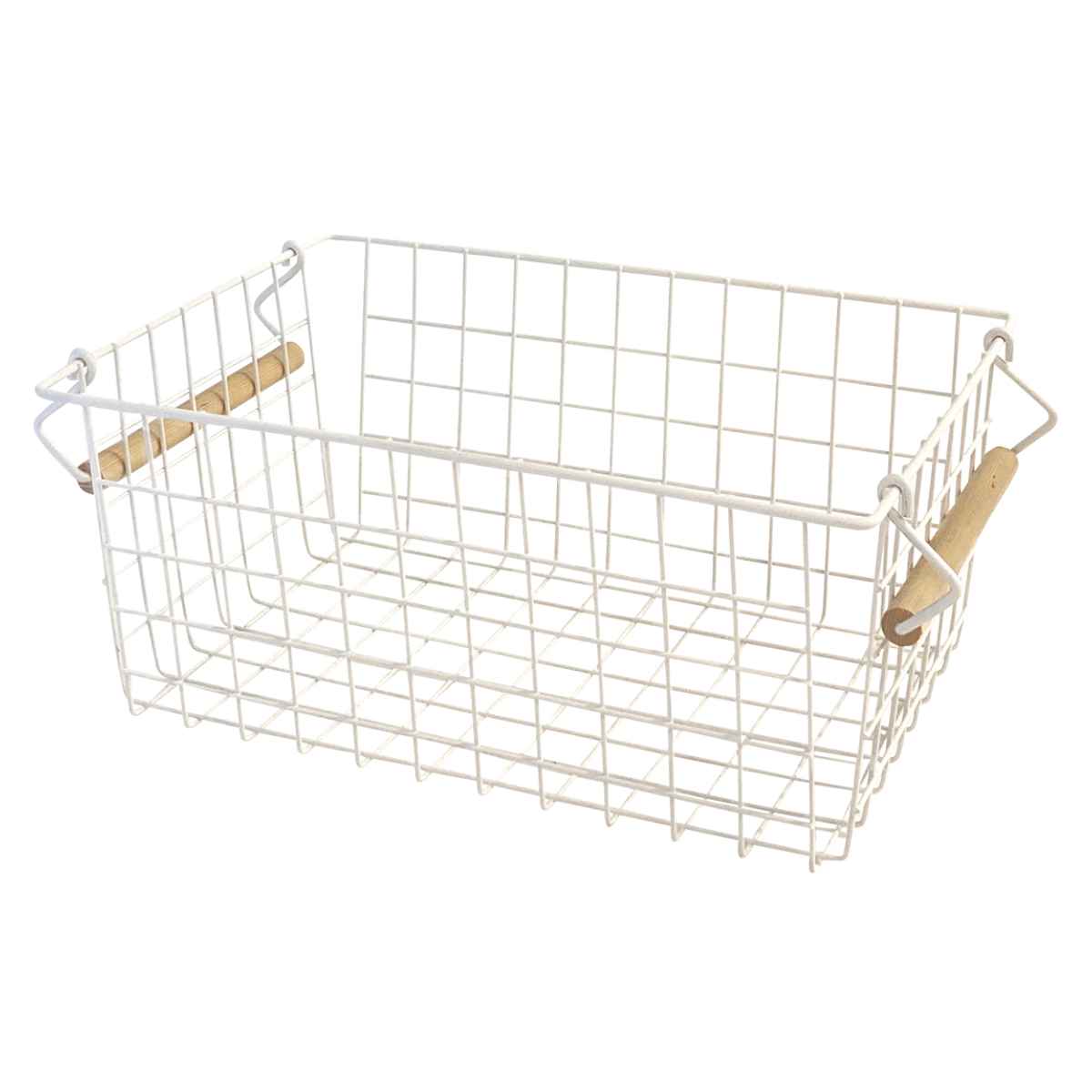 アイアンバスケット L 長方形 リーニエ （ ワイヤーバスケット かご